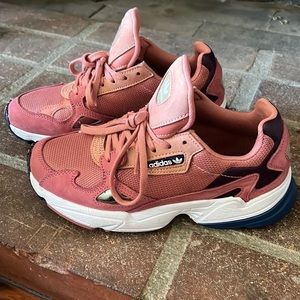 Adidas Falcon women  size 6.5. Plum/pink/purple. Lightly used. Good condition